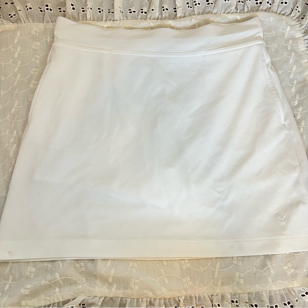 White callaway skort